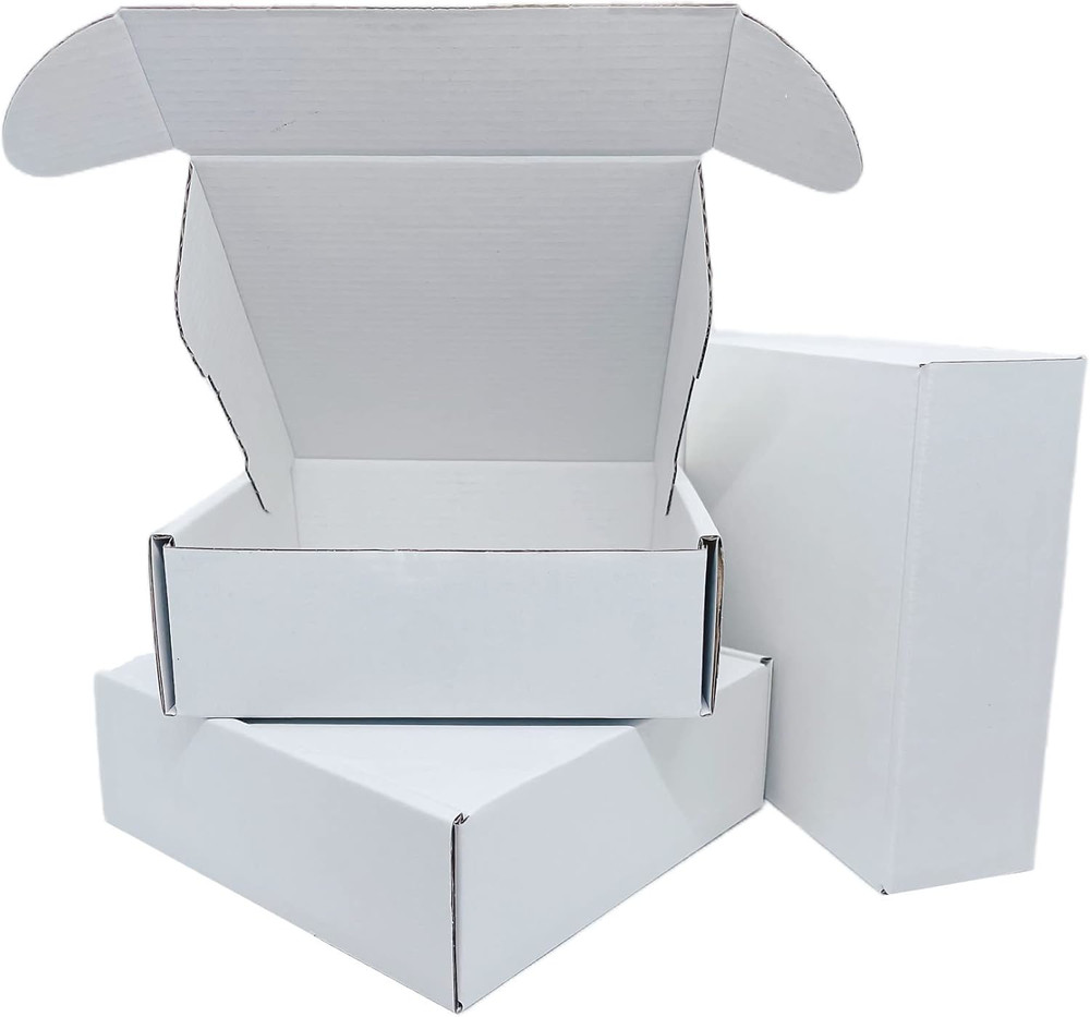 6 x 6 x 2 Inch 50 Pack Recyclable Gift Mailers Corrugated Shipping Boxes