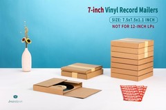 7-inch 45 RPM Record Mailers (NOT for 12-inch LPs), 7.5 x 7.5 x 1.1 Inch Corr…