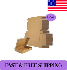 6X4X1 Inches Small Shipping Boxes Set of 50 – Brown Mailer Corrugated Cardboard