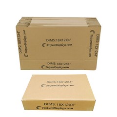20PK 18X12X4″ Printed Full Overlap Flaps Singlewall B Flute Cardboard Box