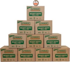 10 Heavy Duty Shipping Storage Boxes 16-3/8×12-5/8×12-5/8 Inch U-Haul Kit