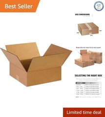 Proudly Made in the USA: 25 Kraft Corrugated Boxes 14x14x5″ – Shipping & Moving