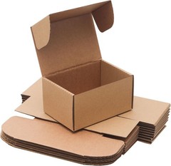 Small Shipping Boxes 6x4x3 Inches 10 Pack, Corrugated Cardboard Boxes for