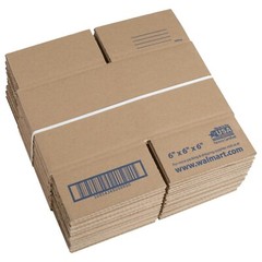 Pen+Gear 6 in L X 6 in W X 6 in H Recycled Shipping Boxes Pack of 30 Pieces…