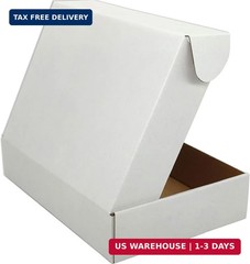 7x5x2 inches Small Shipping Boxes Set of 50 – White Mailer Corrugated Cardboard