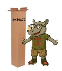 10″ x 10″ x 72″ CARDBOARD BOX – 200 lb – SINGLE BOX – TALL
