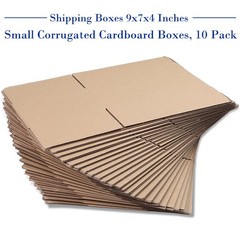 9″L x 7″W x 4″H (10/20 pack) small cardboard box for packaging and handling