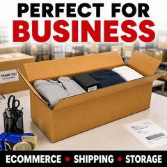 24x10x6 Kraft Cardboard Carton Mailer Shipping Corrugated Packing Box