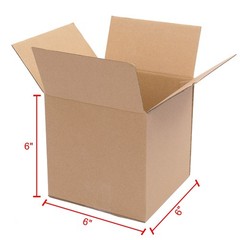 100 6x6x6″ Packaging Transporting Corrugated Cardboard Boxes F Express Delivery