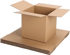 Lightweight Corrugated 6x6x6 Inch Moving Boxes, Eco-Friendly Pack of 6